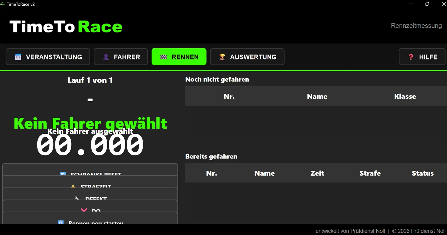TimeToRace Rennsoftware